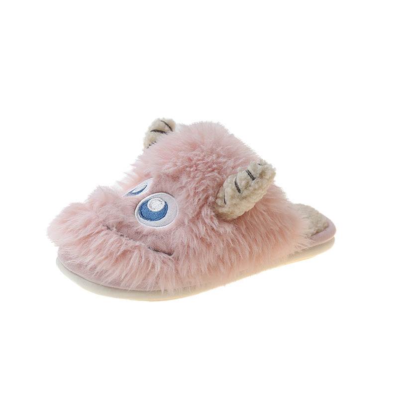 Damen Flauschige Hausschuhe mit tierischem Design EB
