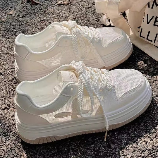 Damen Komfortable Sneakers mit dämpfender Sohle und atmungsaktivem Obermaterial EB