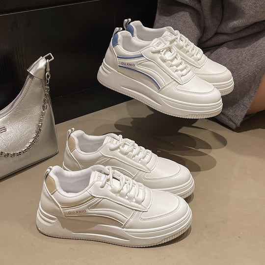Damen Modische und bequeme Sneaker mit Plateau-Sohle EB