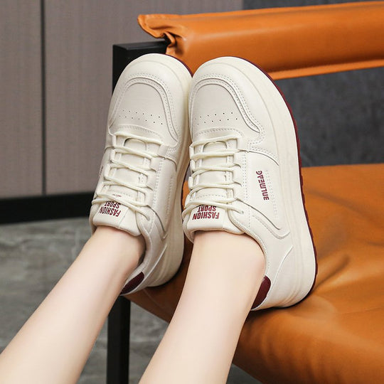 Damen modische Sneakers mit weichem Obermaterial und stoßdämpfender Sohle EB