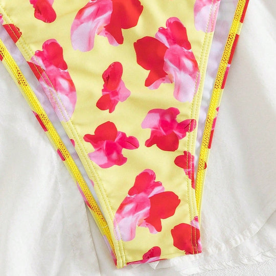 Damen Triangel-Bikini-Set mit floralem Design EB