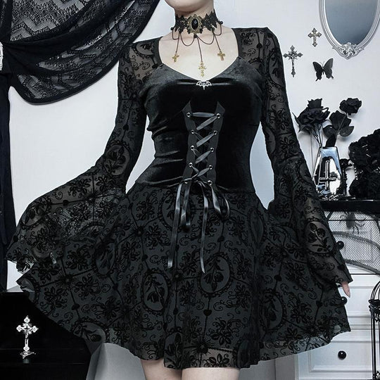 Damen figurbetonte Bluse mit Rüschendetails und Schnürung EB