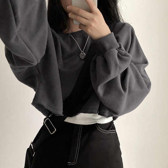 Damen Cropped Sweatshirt EB