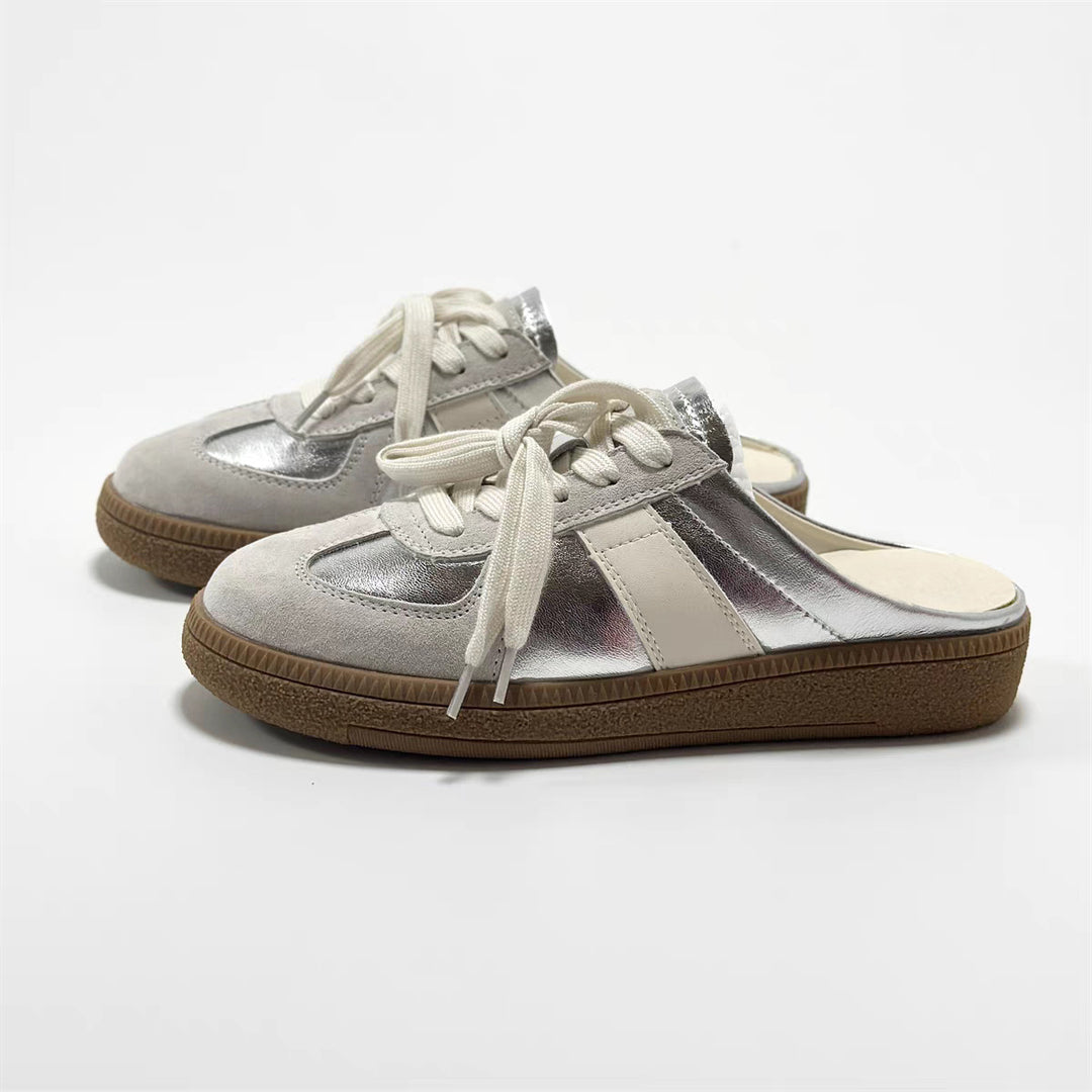 Damen Clogs mit sportlichem Schnürsystem und ergonomischem Fußbett EB