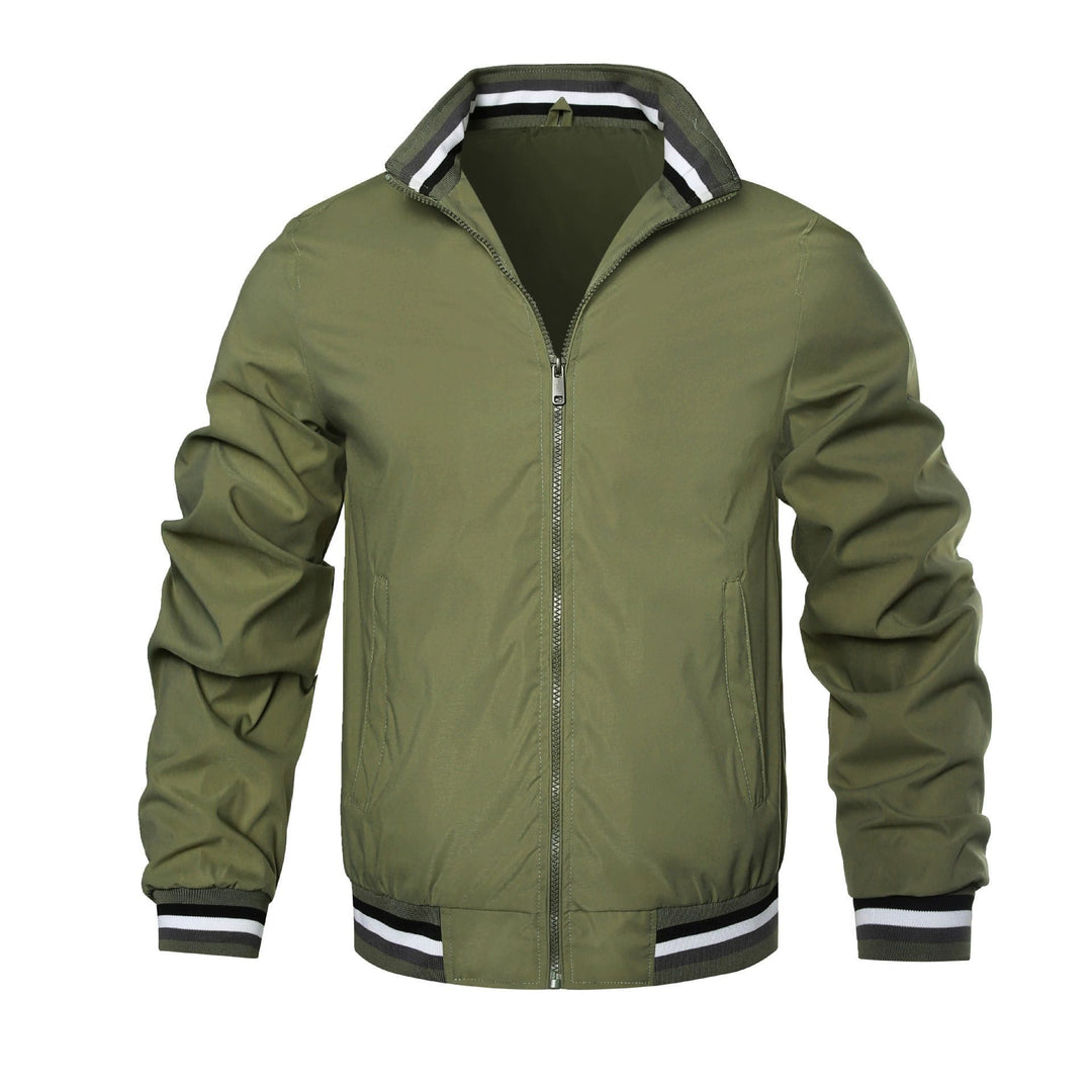 Herren modische Bomberjacke mit elastischen Bündchen EB