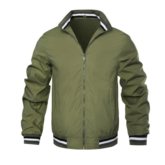Herren modische Bomberjacke mit elastischen Bündchen EB