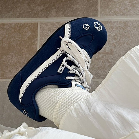 Damen Sportliche Sneakers mit verspieltem Design und atmungsaktiver Oberflächenstruktur EB