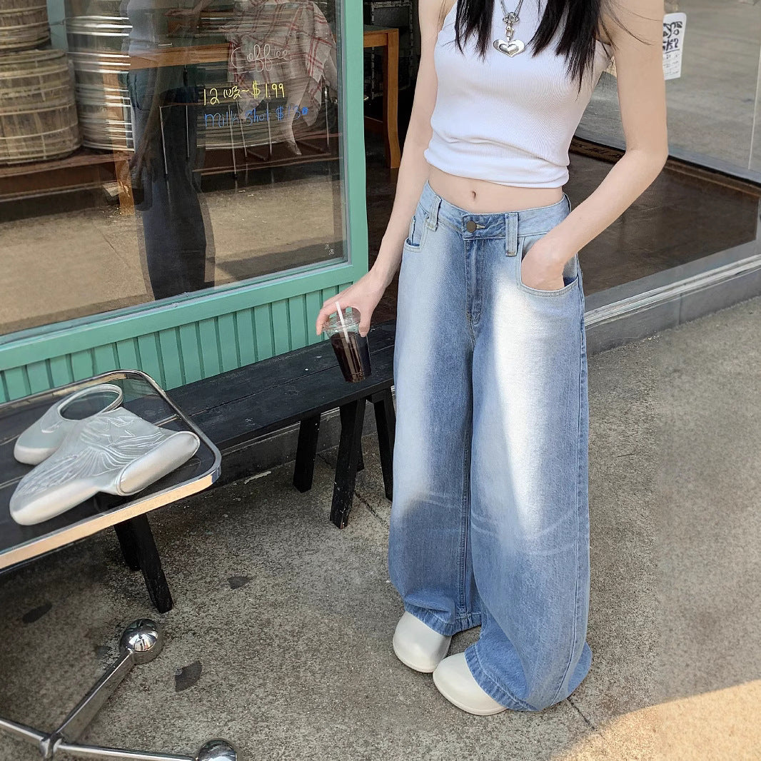 Damen Weite Jeanshose EB