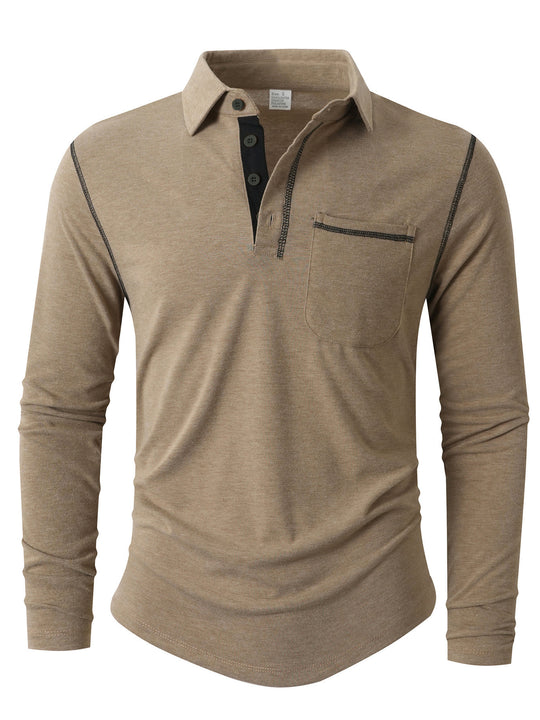Herren Langarm Poloshirt EB