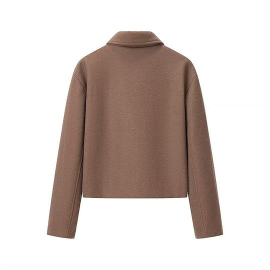 Damen modische Kurzjacke mit Stehkragen EB