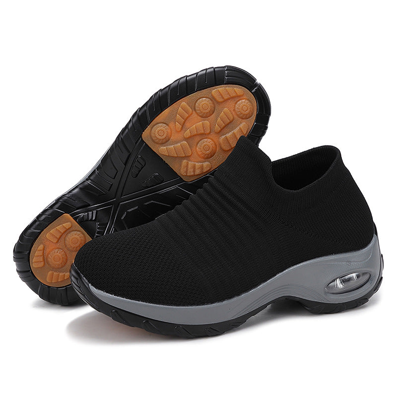 Damen Luftige Slip-On Laufschuhe mit dämpfendem Fußbett EB