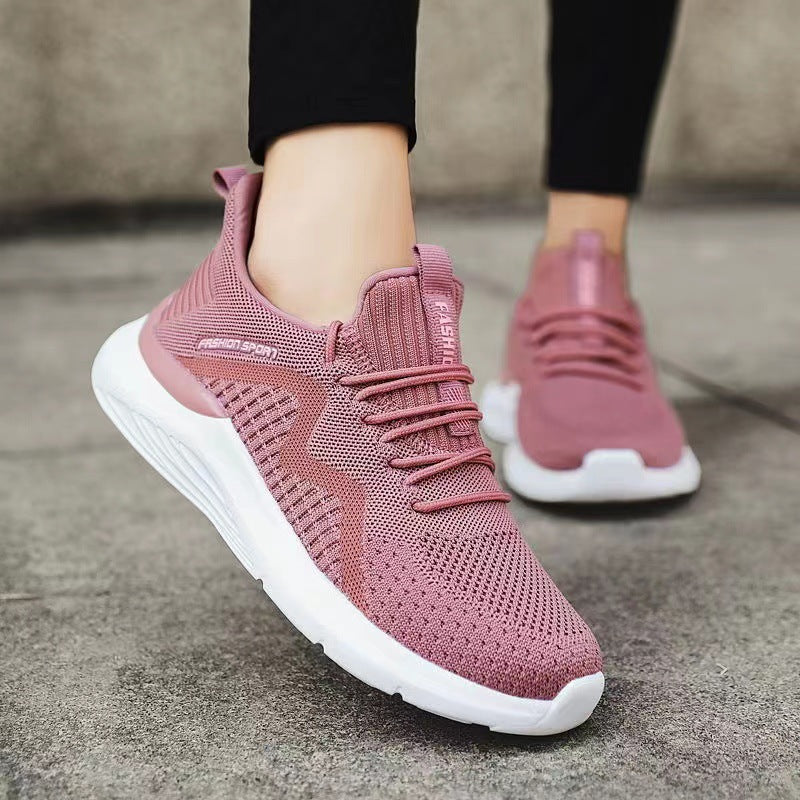 Damen Sportliche Laufschuhe mit atmungsaktiver Netzstruktur und flexibler Dämpfung EB