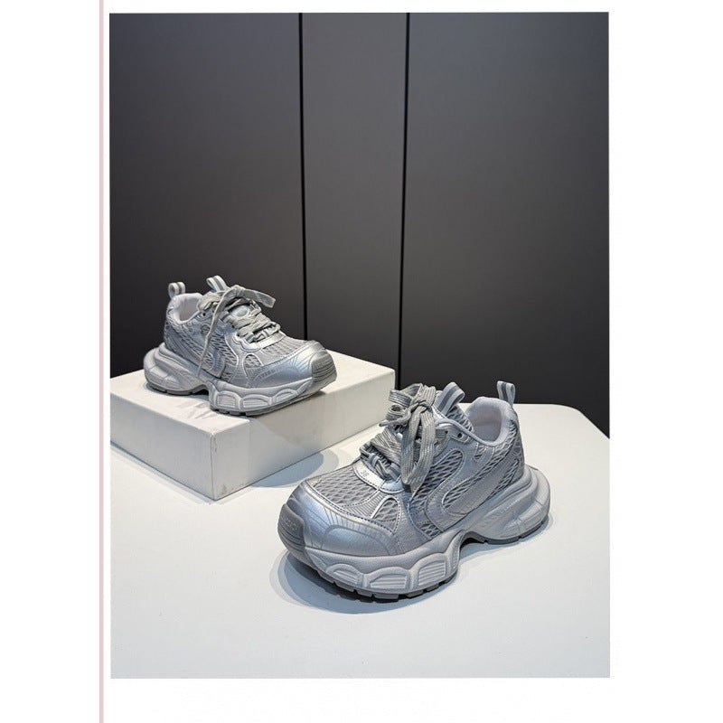Damen Sportliche Runner Sneakers mit rutschfester Sohle und atmungsaktivem Mesh EB
