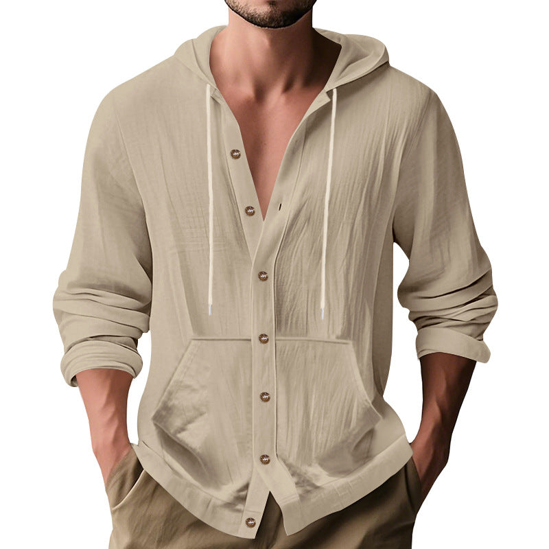 Herren lässige Sommerjacke mit Kapuze EB