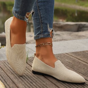 Damen Elegante Ballerinas mit feiner Netzstruktur EB