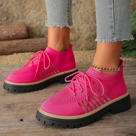Damen luftige Sneakers mit rutschfester Sohle und atmungsaktivem Obermaterial EB