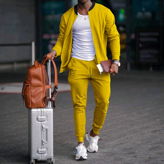 Herren Sportlicher Freizeitanzug mit elastischem Bund und praktischen Taschen EB
