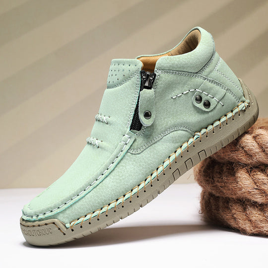 Herren Bequeme und modische Stiefeletten mit Reißverschluss EB