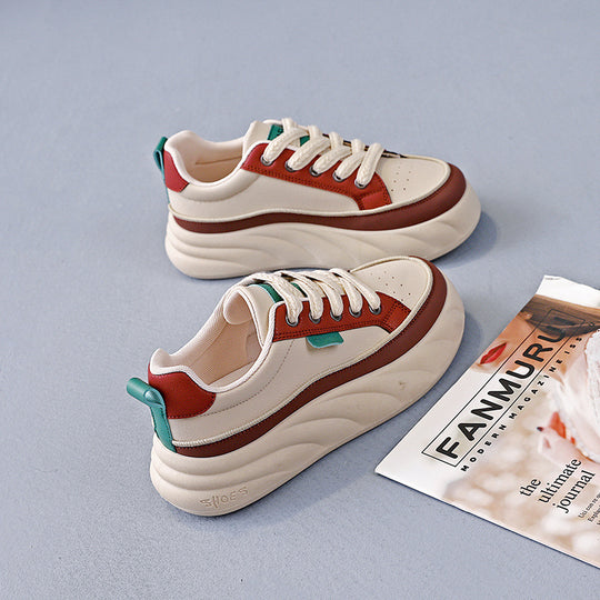 Damen Stilvolle Chunky Sneakers mit atmungsaktiver Sohle und bequemer Dämpfung EB