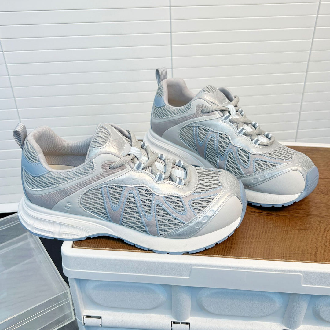 Damen Sportliche Laufschuhe mit atmungsaktiver Mesh-Oberfläche und ergonomischem Fußbett EB
