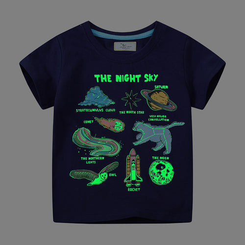 Jungen T-Shirt mit kreativem Weltraummotiv EB