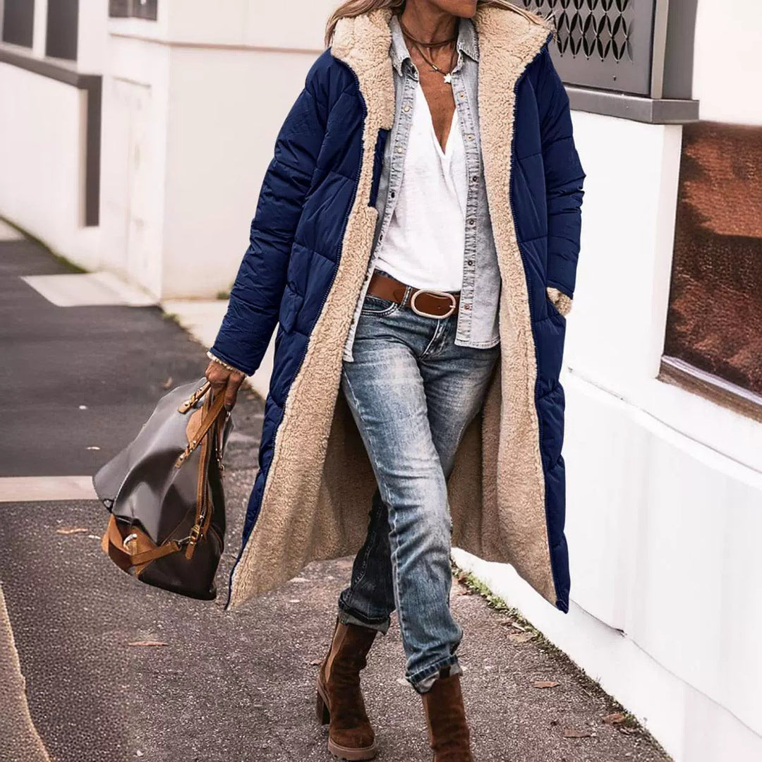 EB | Wendejacke mit Kapuze In Knielanger Form
