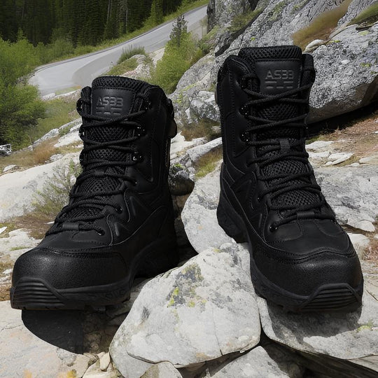 Herren leistungsstarke Tactical Boots mit rutschfester Sohle und atmungsaktiver Konstruktion EB