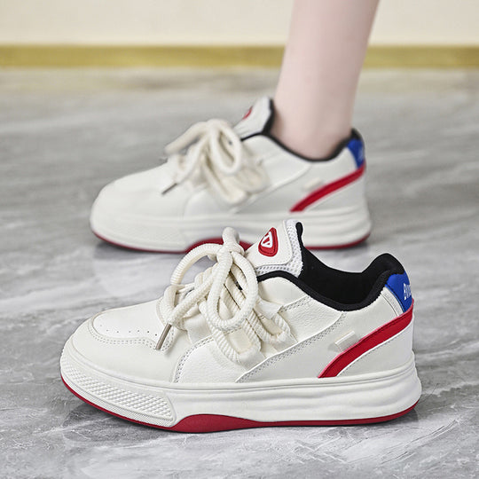 Damen Sportliche Sneakers mit dicker Laufsohle und atmungsaktivem Obermaterial EB
