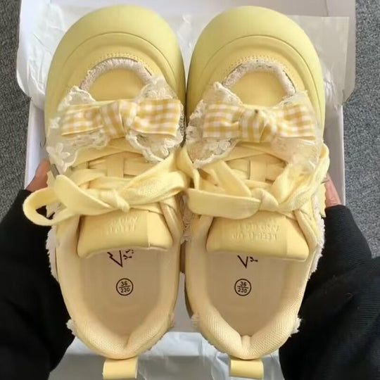 Damen Verspielte Sneaker mit entzückenden Schleifen-Details EB