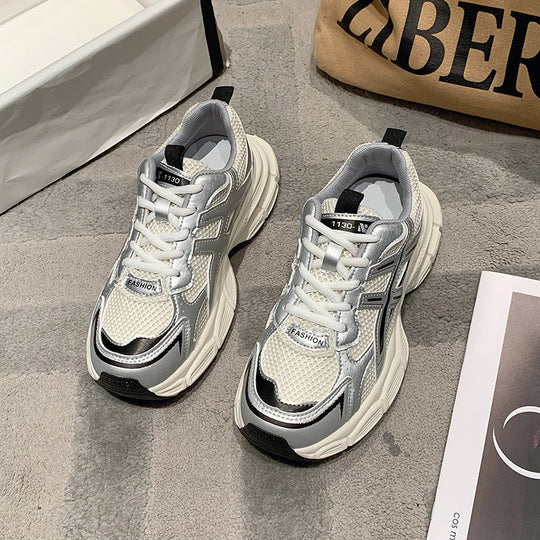 Damen Sportliche Mesh-Sneaker mit dämpfender Sohle und atmungsaktivem Obermaterial EB