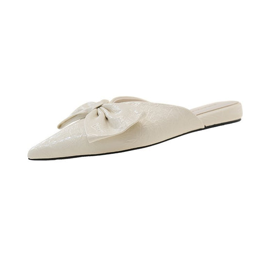 Damen elegante Mules mit verziertem Schleifenakzent EB