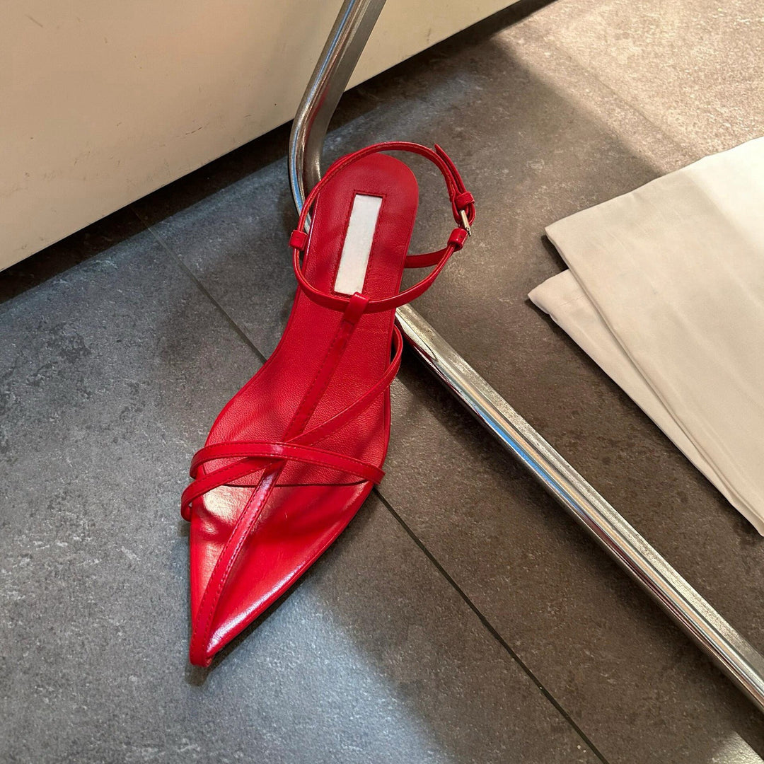 Damen elegante Riemchen-Sandaletten mit verstellbaren Knöchelriemen EB