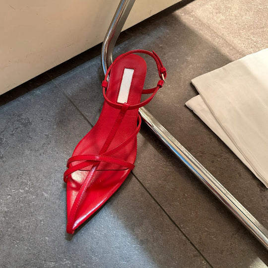 Damen elegante Riemchen-Sandaletten mit verstellbaren Knöchelriemen EB