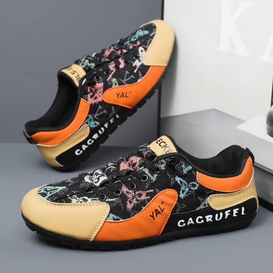 Damen Sportliche Sneakers mit kunstvollem Obermaterial und rutschfester Sohle EB