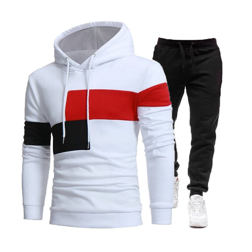 Herren modisches Sweatshirt- und Jogginghose-Set EB
