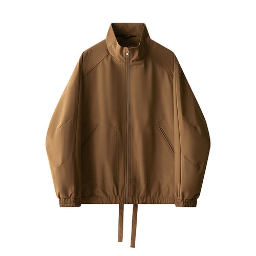 Damen sportliche Übergangsjacke mit hohem Kragen und verstellbarem Bund EB