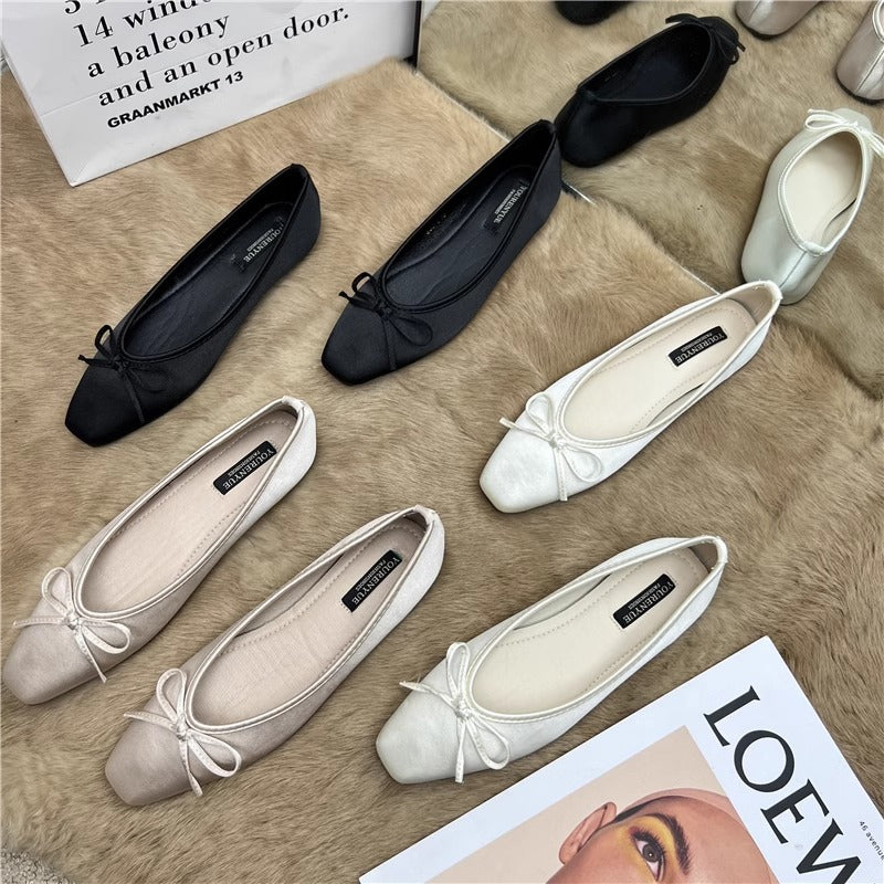Damen Ballerinas mit elegantem Schleifenakzent EB