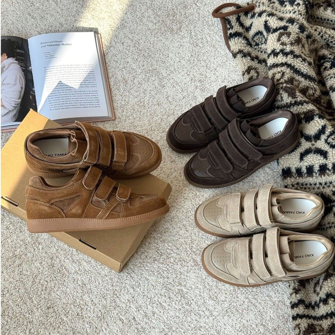 Damen Sneakers mit verstellbaren Klettverschlüssen und trendy Design EB