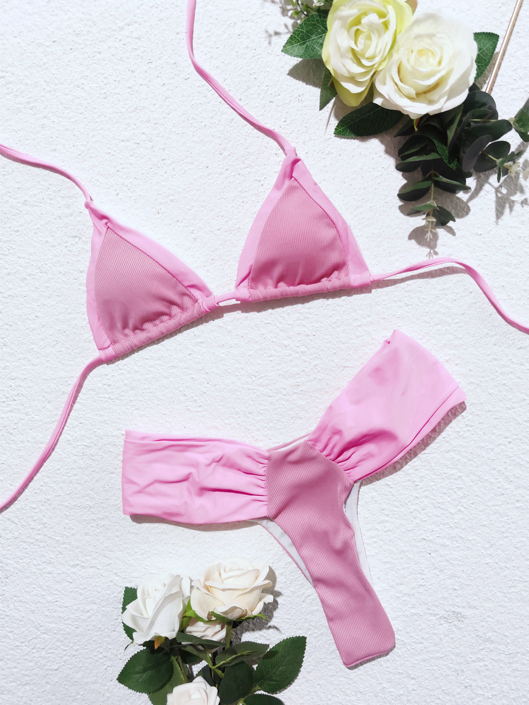 Damen Funktions-Bikini mit raffinierter Rüschendetail und sportlichem Design EB
