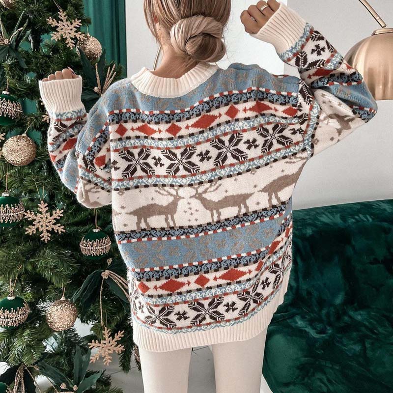 EB | Weihnachtspullover Mit Festlichem Motiv