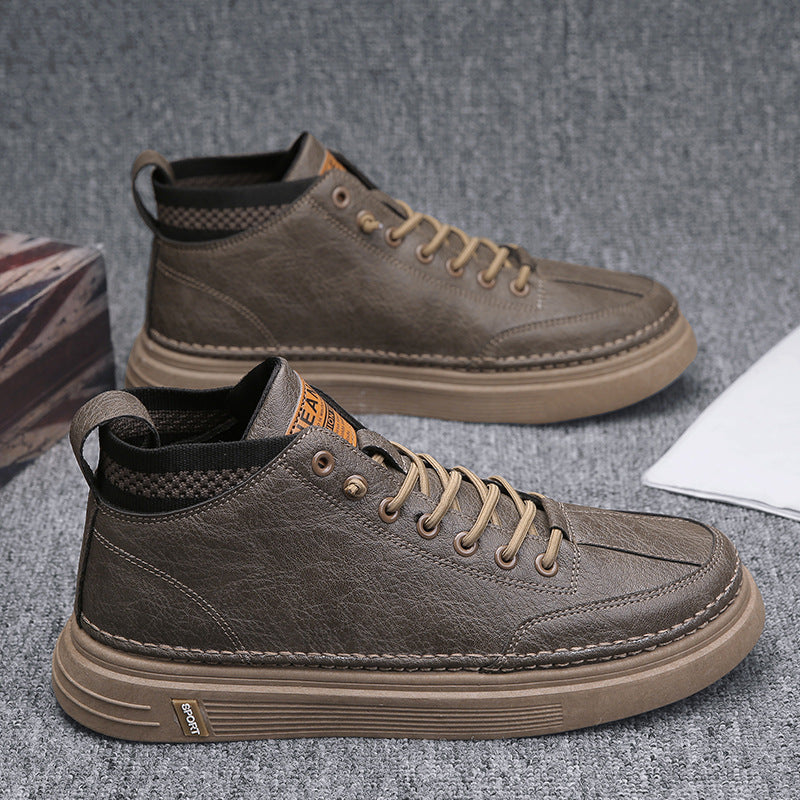 Herren modische Winterstiefel mit rutschfester Sohle und atmungsaktivem Innenfutter EB