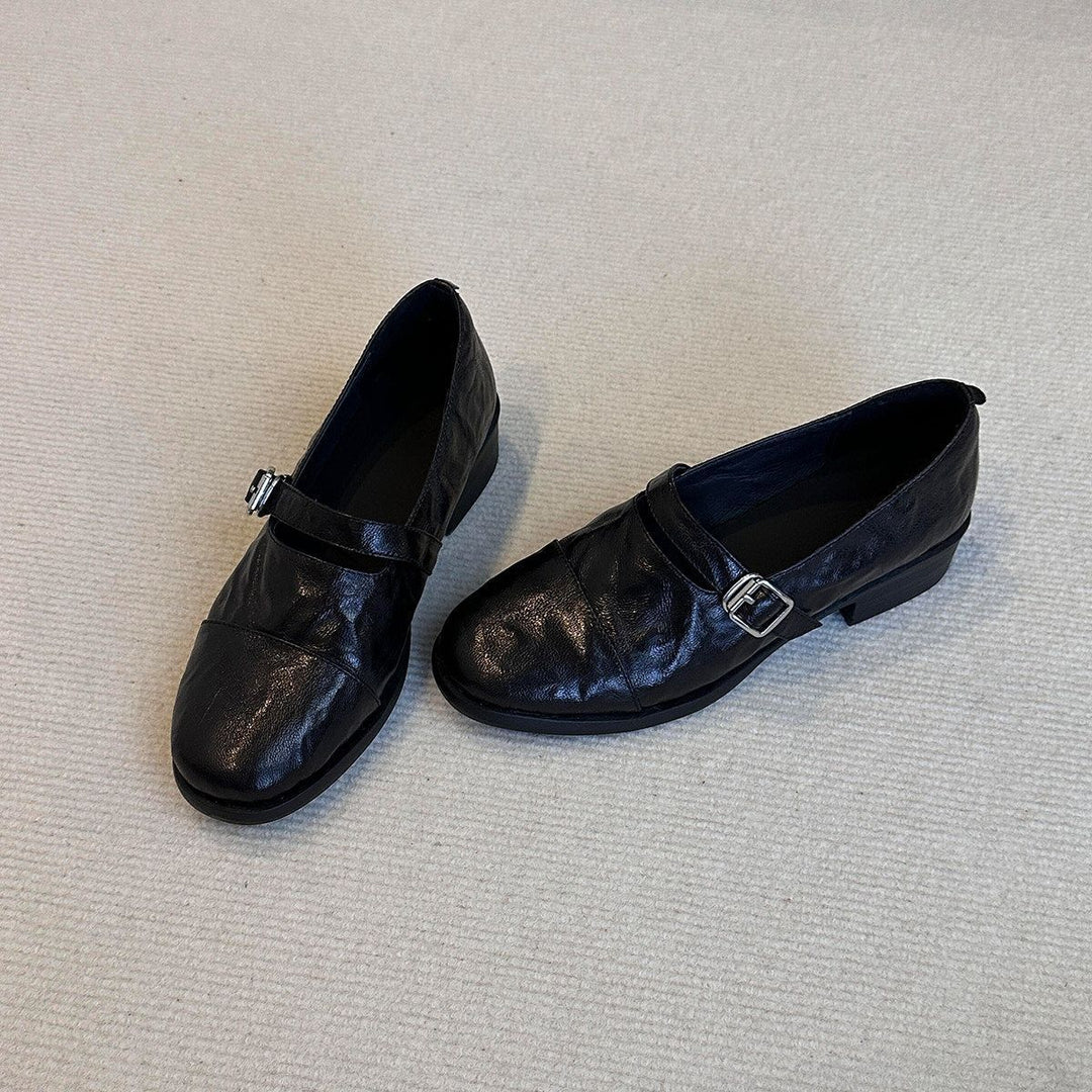 Damen Elegante Mokassins mit dekorativem Riemchen EB