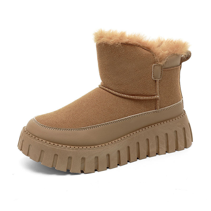 Damen Winterstiefel mit luxuriösem Kunstfell und rutschfester Sohle EB
