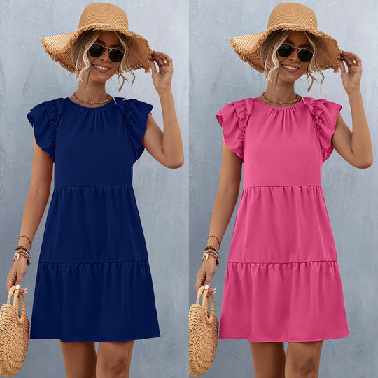 Damen Sommerkleid mit Rüschen EB