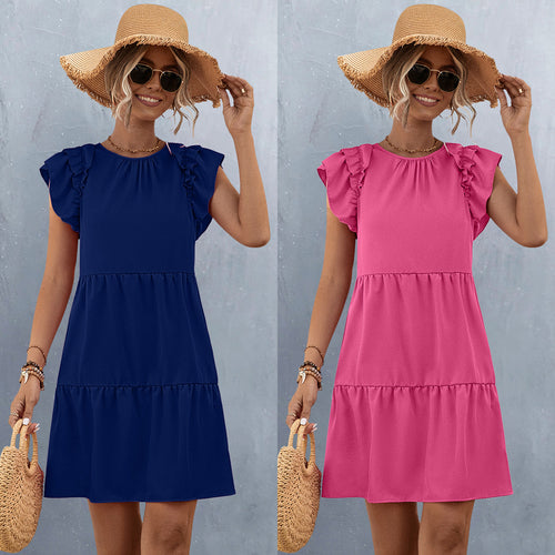 Damen Sommerkleid mit Rüschen EB