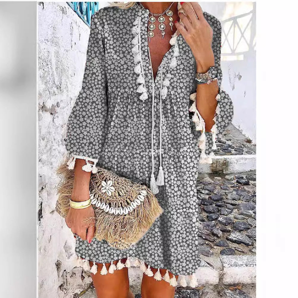 Damen Sommerkleid mit Stickerei EB
