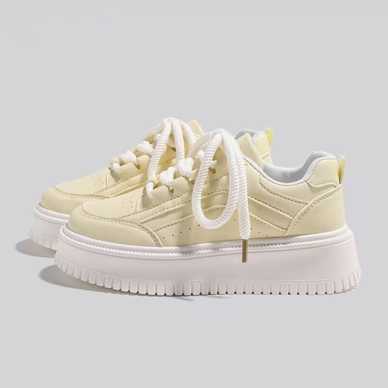 Damen Sneakers mit innovativer Plattformsohle und atmungsaktivem Obermaterial EB