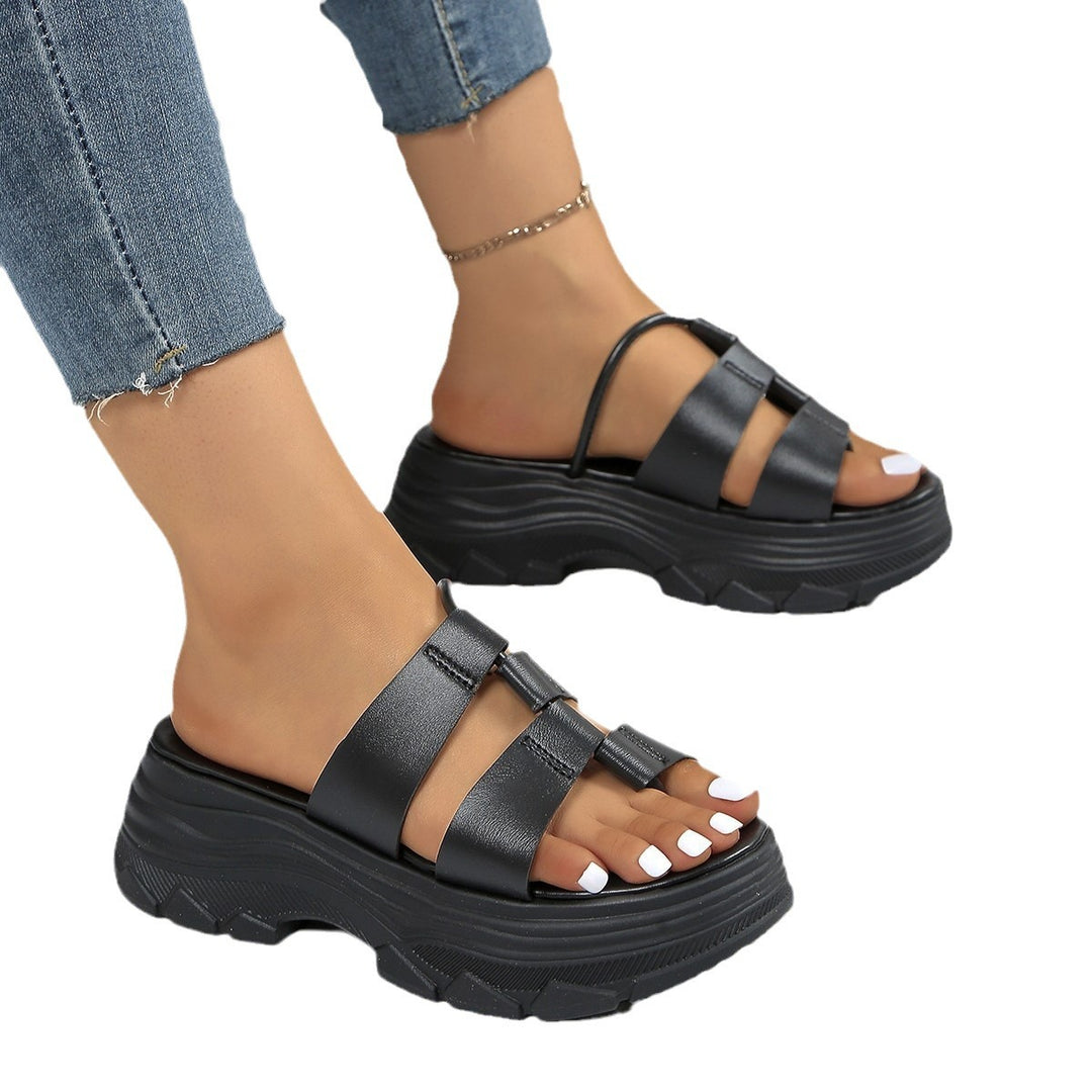 Damen Komfortable Plateau-Sandalen EB
