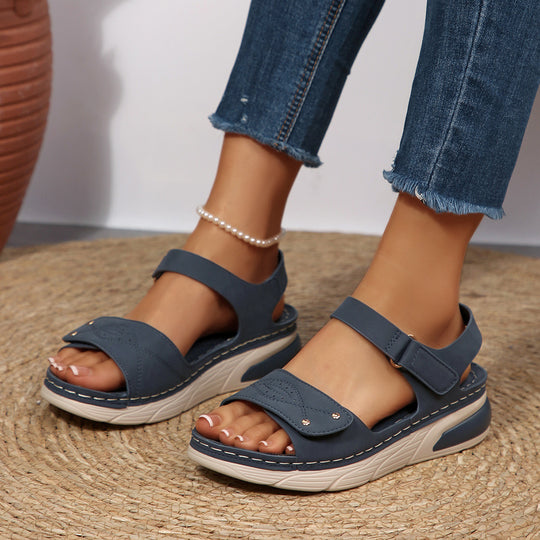 Damen Komfortable orthopädische Sandalen mit Riemen EB