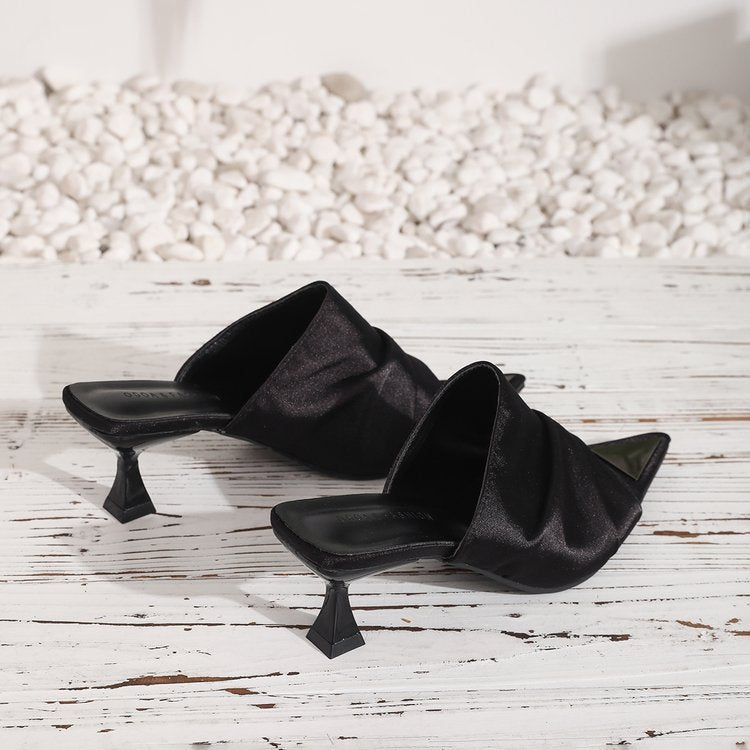 Damen Elegante Slingback-Mules mit spitzem Zehenbereich EB